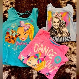 Jojo Siwa tshirt and tank lot: Size 6x